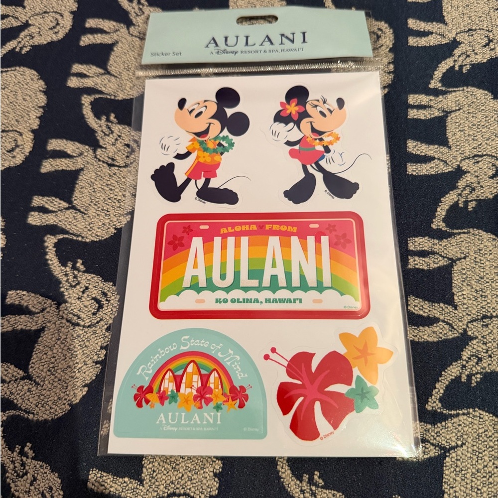 Disney Aulani Sticker Set - Red, Green, Blue